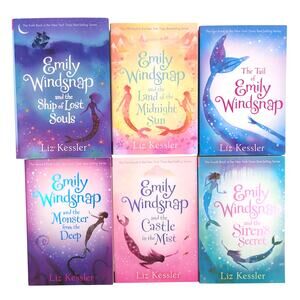 Lot of Emily Windsnap Books 1 2 3 4 5 6 Liz Kessler Kids Books Paperback HC